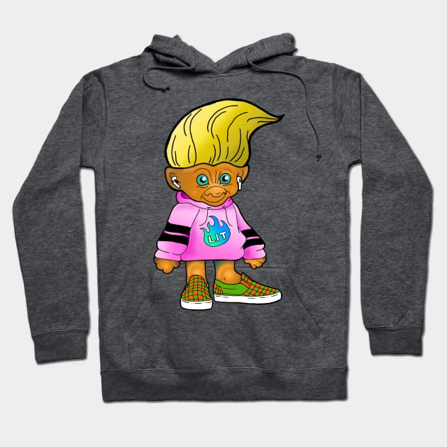 Lit troll Hoodie by Bolt•Slinger•22